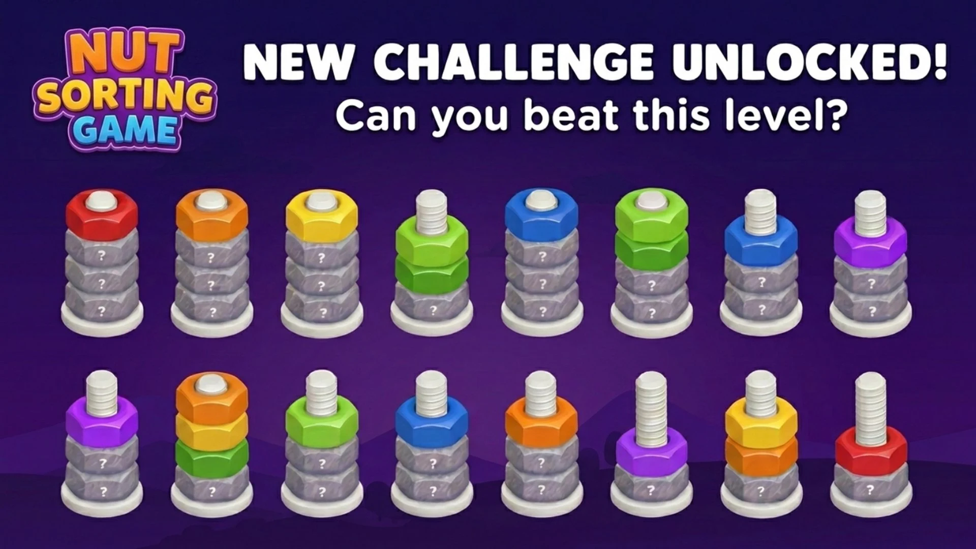 Nut Sorting Game screenshot